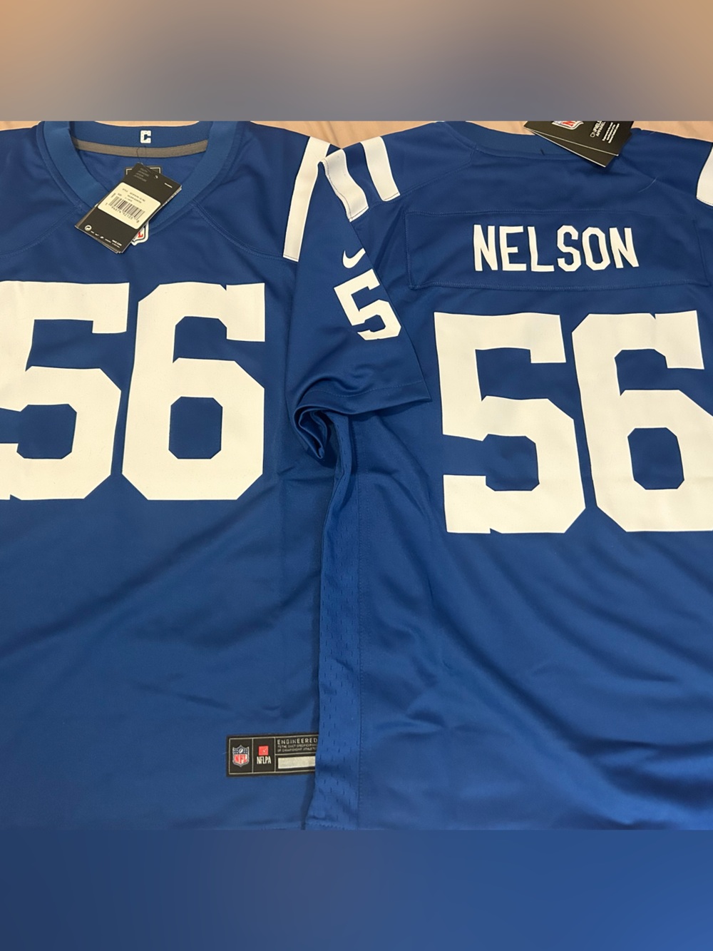 Nike INDIANAPOLIS COLTS QUENTIN NELSON Youth Game JERSEY L or XL New with tags